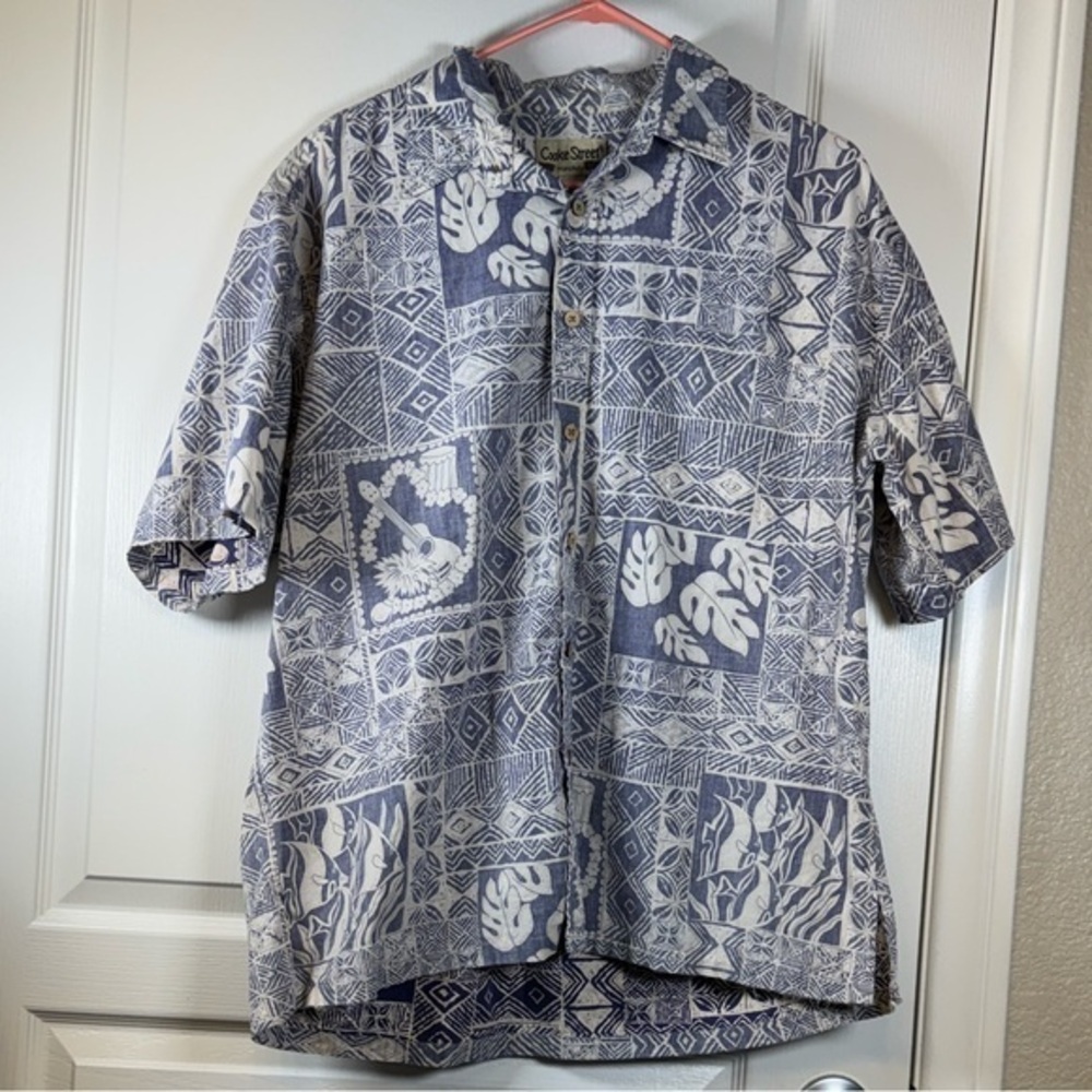 Cooke Street Collared Buttoned Down Casual Surf Shirt Size XL EUC #5700